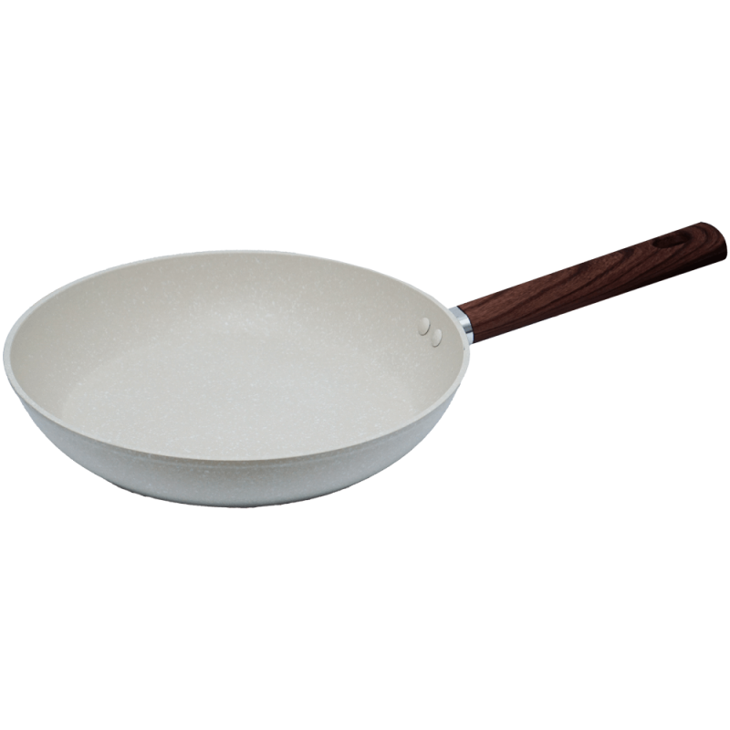 Tigaie granit 26 cm antiaderenta crem fara capac Synmore